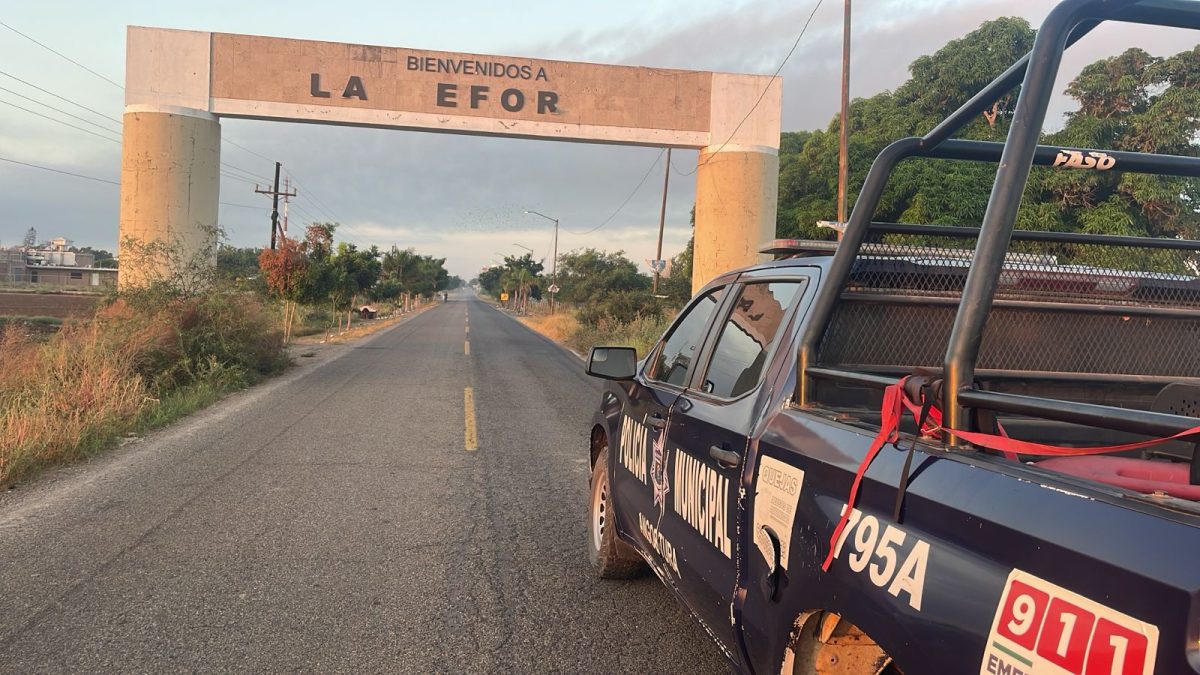 DSCyMS Angostura realiza recorridos sobre la carretera de la zona sur por supuesto arrojo de ponchallantas